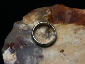 Vintage Zuni Turquoise Inlay Men's Silver Ring  in 1965