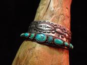 Antique 卍 Swastika Stamped Silver Cuff  c.1920～