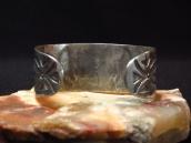 Antique Thunderbird Applique Ingot Silver Wide Cuff  c.1920～