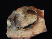 Atq 卍 Thunderbird Stamped Silver Cuff Bracelet w/TQ  c.1920～