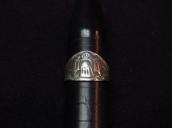 Atq Thunderbird Applique Worn Silver Cigar Band Ring c.1920～