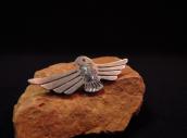 Antique Repoused & Stamped Silver Thunderbird Pin  c.1930～