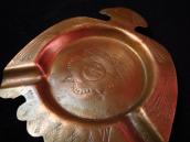 Antique Thunderbird Shape Stamped Copper Ashtray  c.1920～