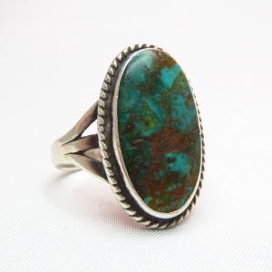 Vintage Split Shank Ring w/Pilot Mt. TQ  c.1940～