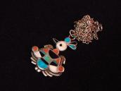 【Dan Simplicio】Zuni Antique Thunderbird Fob Necklace c.1930～