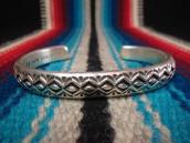 P.Johnson Stamped Silver Cuff Bracelets