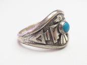 Vintage 【Maisel's】 Thunderbird Face Silver Ring w/TQ c.1950～