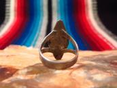 Antique Snake & Bead Applique Silver Tourist Ring  c.1925～