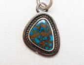 【Sunwest Silver】OLDPAWN Bisbee Turquoise Fob Necklace c.1975