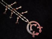 Vintage Squash Blossom Necklace w/Cast Yei Naja