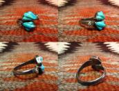 Leekya Deyuse Zuni Vintage Ring w/Carved TQ  c.1950