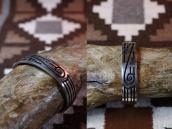 【Lawrence Saufkie】 Old Hopi Overlay Cuff Bracelet  c.1980～