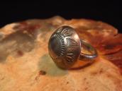 【Austin Wilson】 Vintage Stamped Concho Silver Ring c.1940～