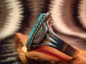 Vintage Split Ring with Square Gem TQ  c.1940