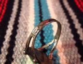 Antique Stamped Silver Split Shank Ring  c.1930