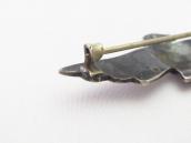 Atq 【Ganscraft】 Thunderbird Shape Stamped Silver Pin  c.1930