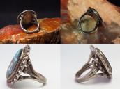 【John Gordon Leekity】Zuni Vtg Knifewing Inlay Ring  c.1940～
