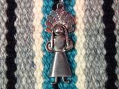 Vintage Silver Small Indian Fob Necklace  c.1940