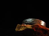 Antique 【Silver Arrow】 Snake Patched Cuff  c.1940