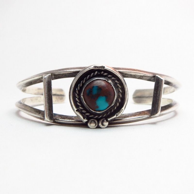 OLDPAWN Triangular Wire Cuff Bracelet w/Bisbee TQ  c.1970～