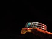 Antique Split Shank Cuff w/Spiderweb TQ  c.1920