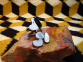 Zuni Vintage Channel Inlay Snoopy Silver Ring  c.1960～