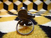 Zuni Vintage Channel Inlay Snoopy Silver Ring  c.1960～