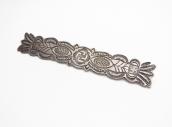 Antique 卍 Stamped Silver Pin or Collar Ornament  c.1920～