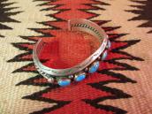 Vintage Cuff with Five Lone Mount Turquoise c.1950
