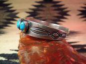 Antique 9 Row Ingot Silver Cuff w/TQ  c.1920～