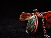 Vintage Royston TQ Shadowbox Fob Necklace