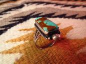 【Fred Thompson】 Navajo Vintage Ring w/Square TQ  c.1970