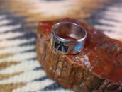 Vintage Hopi or Navajo Thunderbird Overlay Ring w/TQ c.1950～