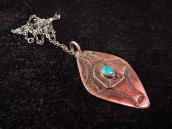 Vintage Thunderbird Stamped Fob Necklace c.1930