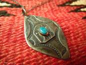 Vintage Thunderbird Stamped Fob Necklace c.1930