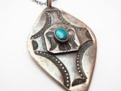 Vintage Thunderbird Stamped Fob Necklace c.1930