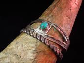 Antique Split Silver Cuff Bracelet w/TQ  c.1940