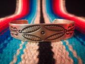 Antique Stamped Ingot Silver Cuff  c.1930