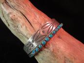 Antique Stamped Ingot Silver Cuff  c.1930