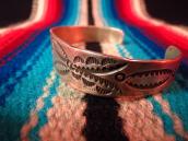 Antique Stamped Ingot Silver Cuff  c.1930