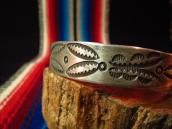 Antique Stamped Ingot Silver Cuff  c.1930