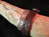 Antique Stamped Ingot Silver Cuff  c.1930