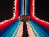 BELL Stamp & Concho Repousse Silver Cuff  c.1940