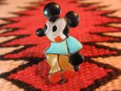 Zuni Channel Inlay Mickey Ring c.1970