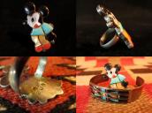 Zuni Channel Inlay Mickey Ring c.1970
