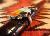 Zuni Channel Inlay Mickey Ring c.1970