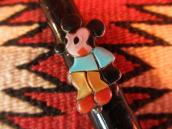 Zuni Channel Inlay Mickey Ring c.1970