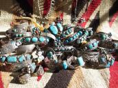 Zuni Channel Inlay Mickey Ring c.1970