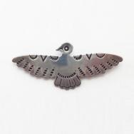 Antique Stamped "Coin Silver" Thunderbird Shaped Pin c.1930～