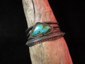 Vintage Cuff with Big Triangle Turquoise c.1960
